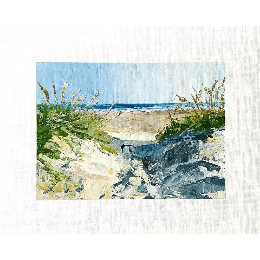 8x10 Oregon Original Oil Painting Seascape Beach Coastal Impressionist Signed